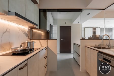 HDB modern contemporary kitchen design